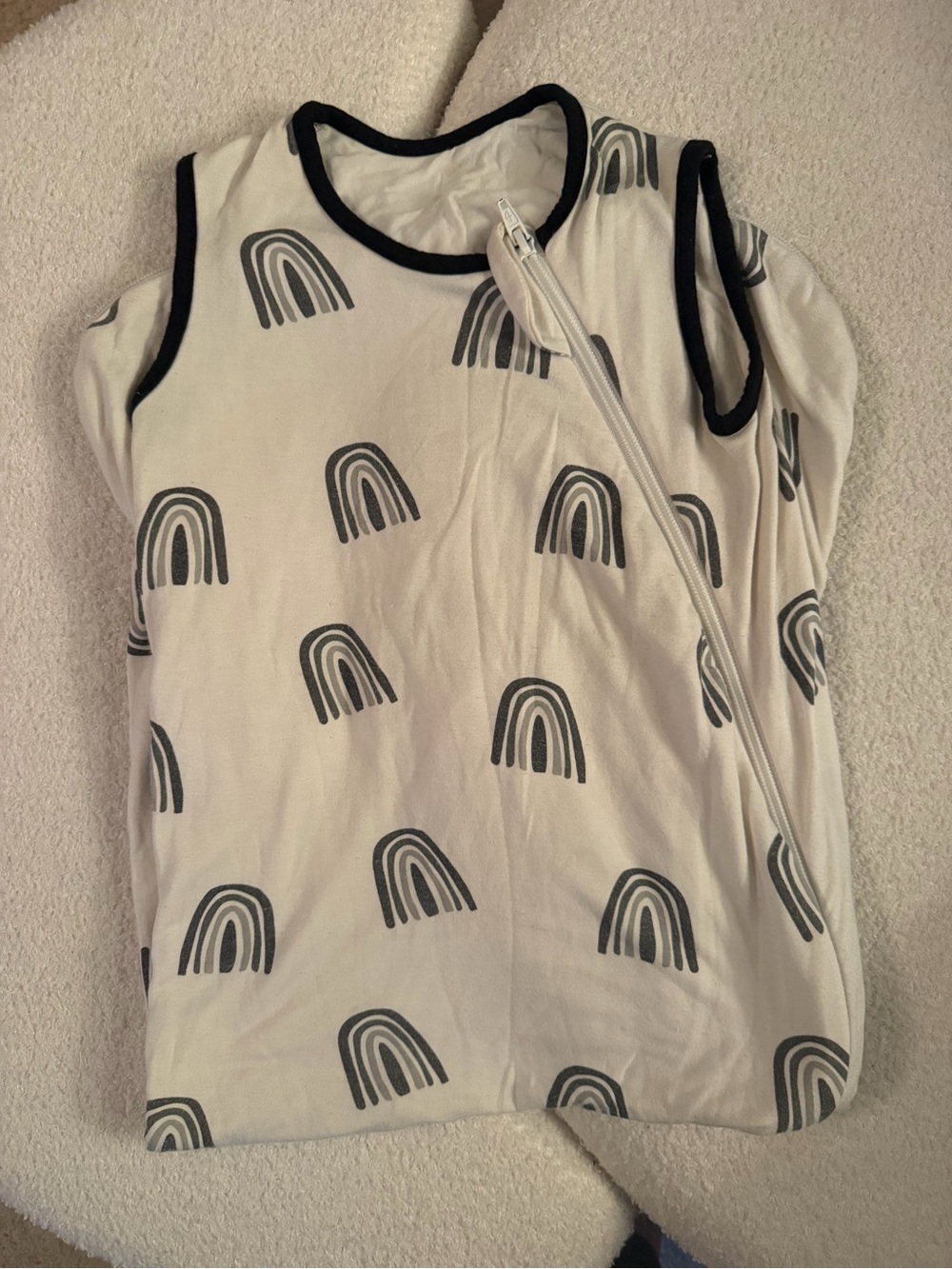 Kyte baby White & Gray Rainbow Sleep Sack